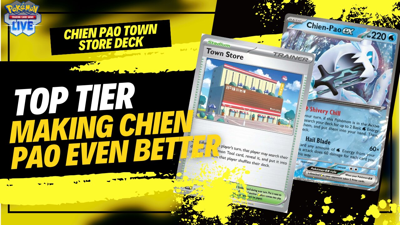 Making Chien-Pao Ex Even Better with Town Store Amazing Combo | Pokemon TCG Live