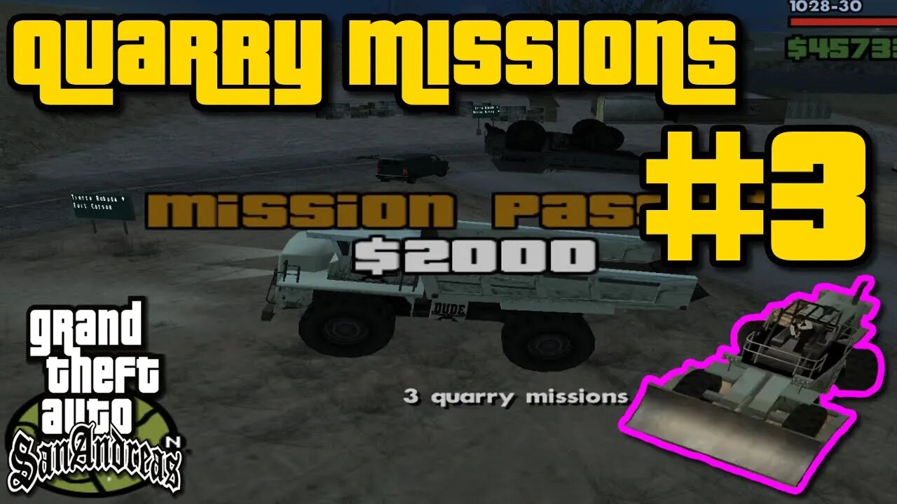 Grand Theft Auto: San Andreas - Quarry Missions #3 [Destroy Rival Dumper With Your Dumper]