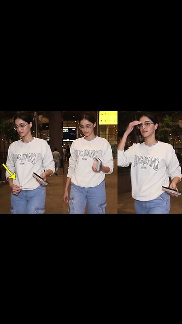 Actress Ananya Panday With SUPER COOL Looks Spotted At Airport | Ananya Panday Latest Video