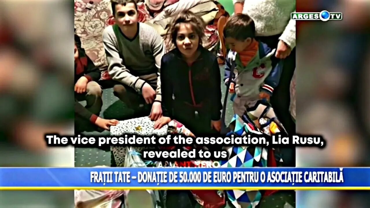 Andrew And Tristan Tate Donating To Romanian Charities (English)