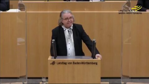 Herr Dr Heinrich Fiechtner im Landtag von Baden-Wuertenberg