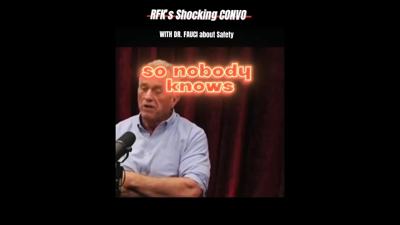 SHOCKING CONVO with Dr.FAUCI, #RFKJR REVEALS
