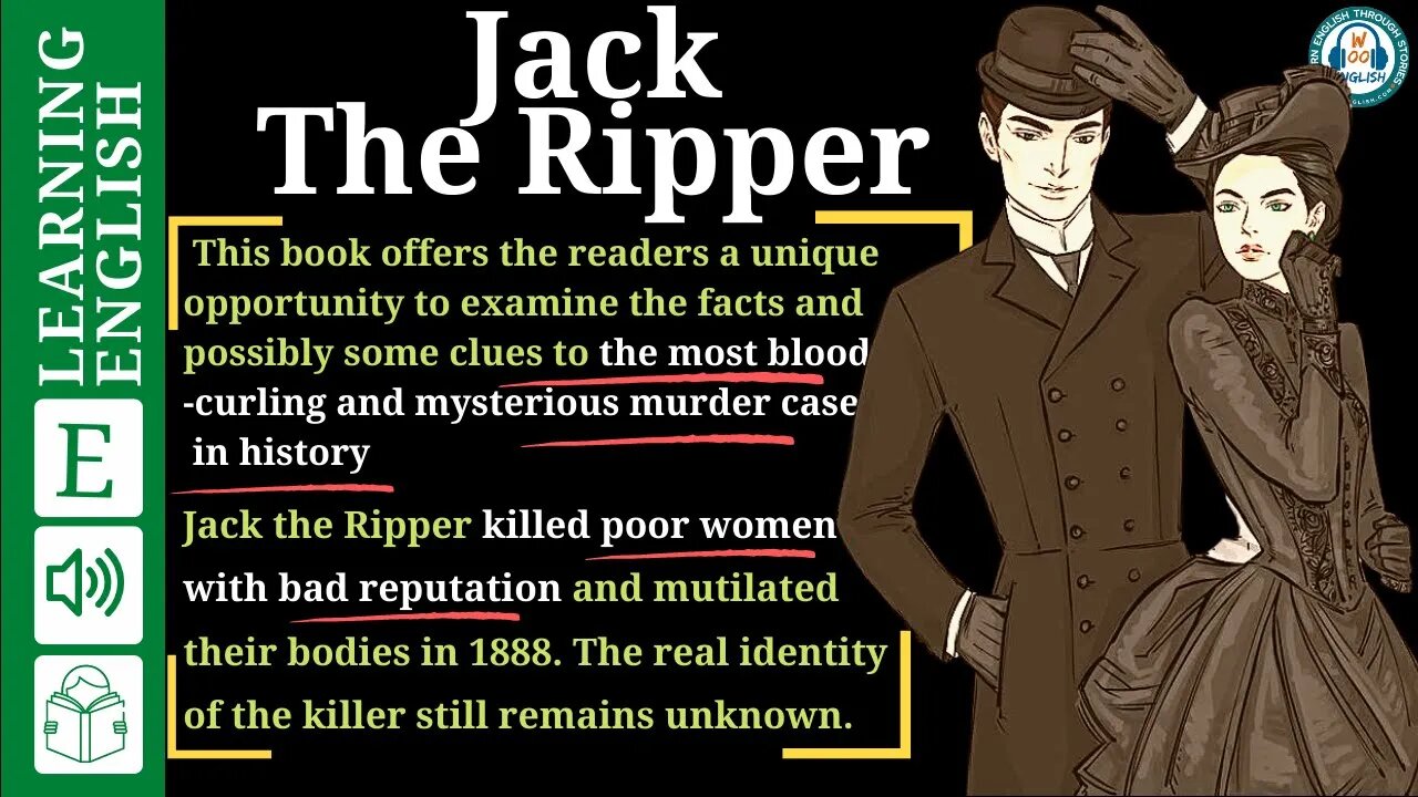 learning english through stories level 3 🍁 Jack the Ripper