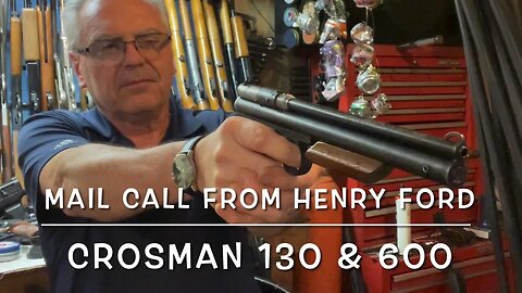 Mail call from Henry Ford first edition Crosman 130 & Crosman 600 & S&W 79g parts. box of awesome!