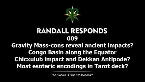 Randall Responds #009 Patreon Questions - Gravity Mass-cons and ancient impacts? Chicxulub and Dekkan? Esoteric Tarot?