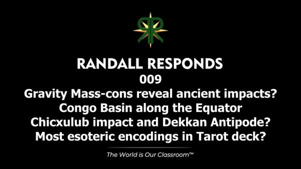 Randall Responds #009 Patreon Questions - Gravity Mass-cons and ancient impacts? Chicxulub and Dekkan? Esoteric Tarot?