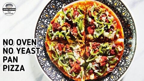 Pizza recipe pizza ki recipe No oven,no yeast pizza Tawa pizza recipe Chicken pizza recipe