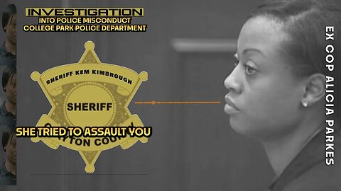 Were you in your police uniform during this incident? The Alicia Parkes interview