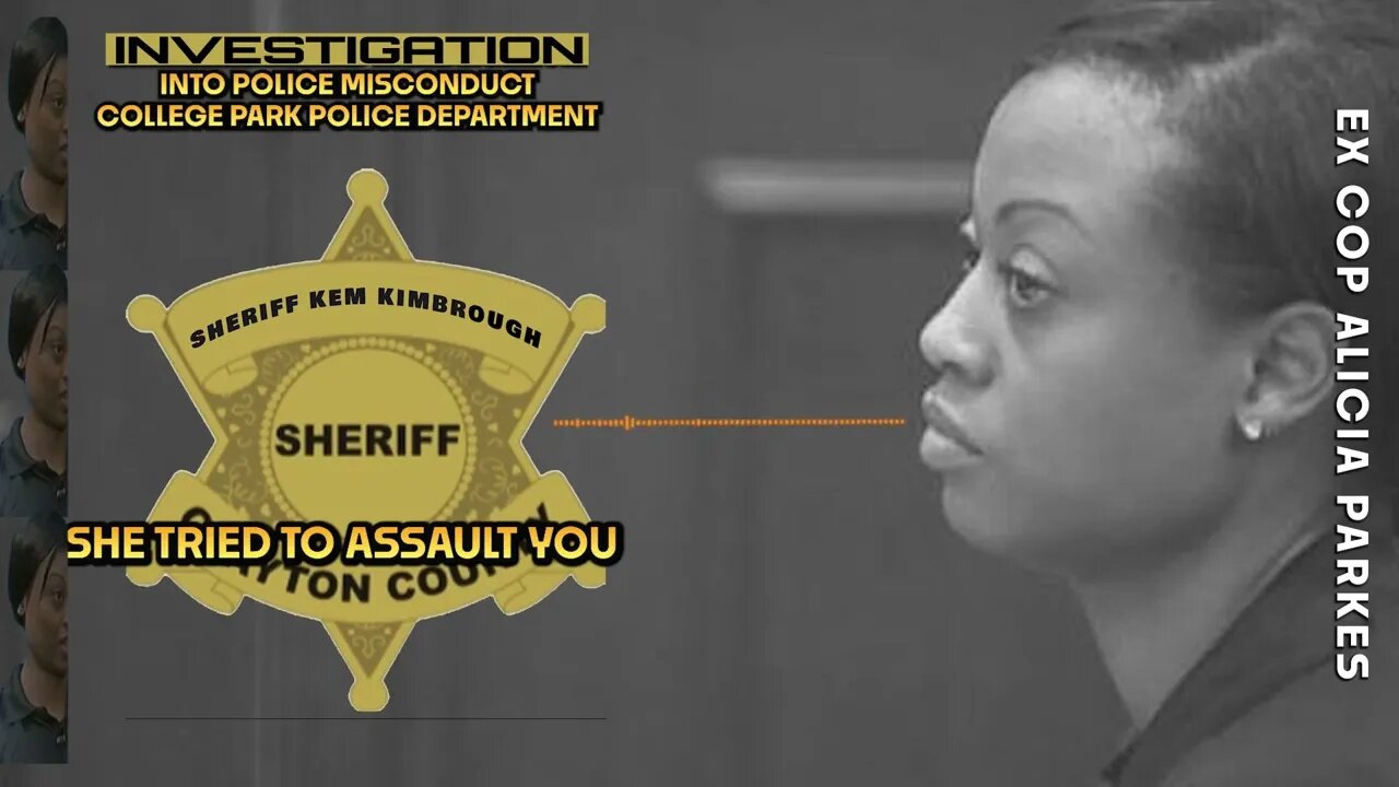Were you in your police uniform during this incident? The Alicia Parkes interview