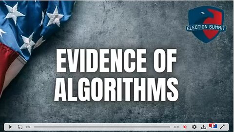 Evidence Of Algorithms Voting machines are programmed with Algorithms