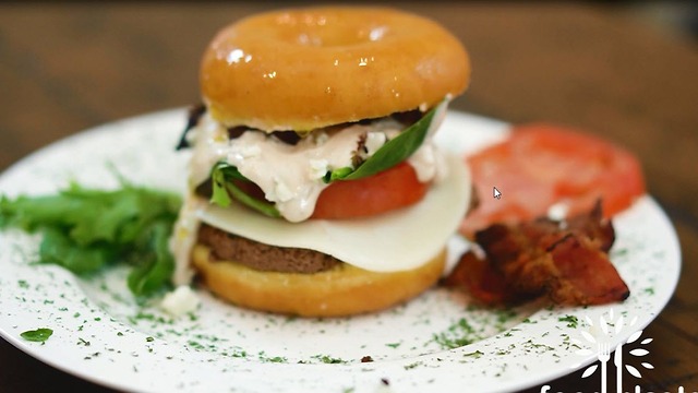 Balsamic Aioli Donut Burger