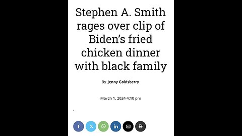 TOP 50 REASONS BLACKS SHOULD VOTE REPUBLICAN (#5) BIDEN BRINGS FRIED CHICKEN TO BLACK FAMILY