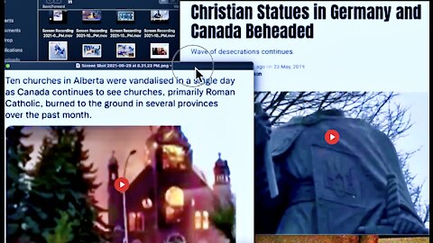 News Media Silent as Churches Vandalized and Burned In Canada Christian Statues In Germany Beheaded