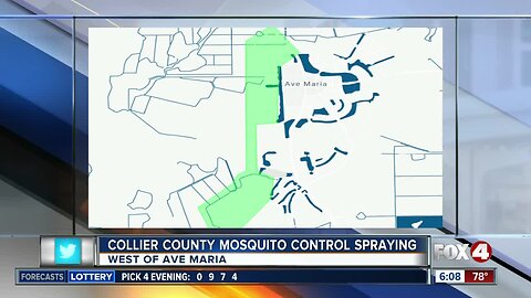 Mosquito Control spraying from helicopters near Ave Maria