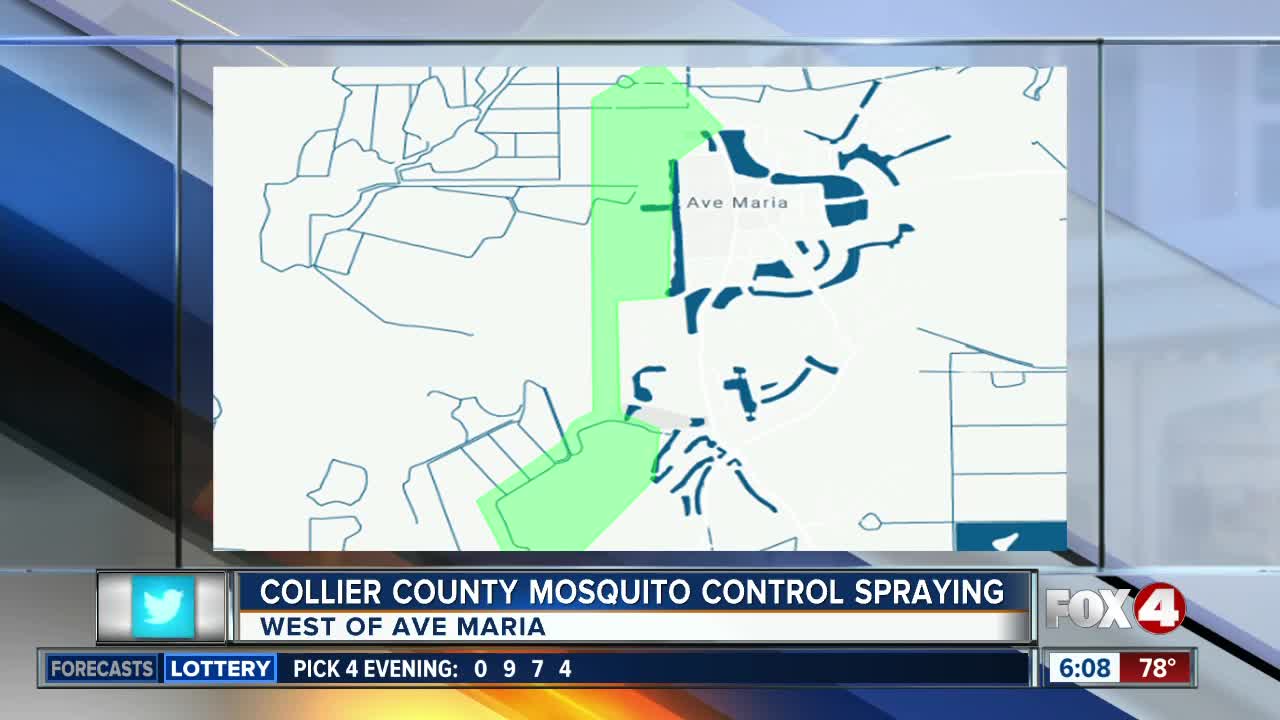 Mosquito Control spraying from helicopters near Ave Maria