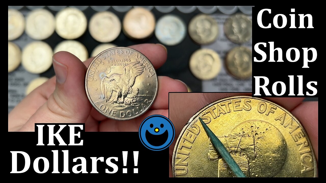 IKES! Its Ikes! Dollar Coin Hunt! - Coin Shop Rolls