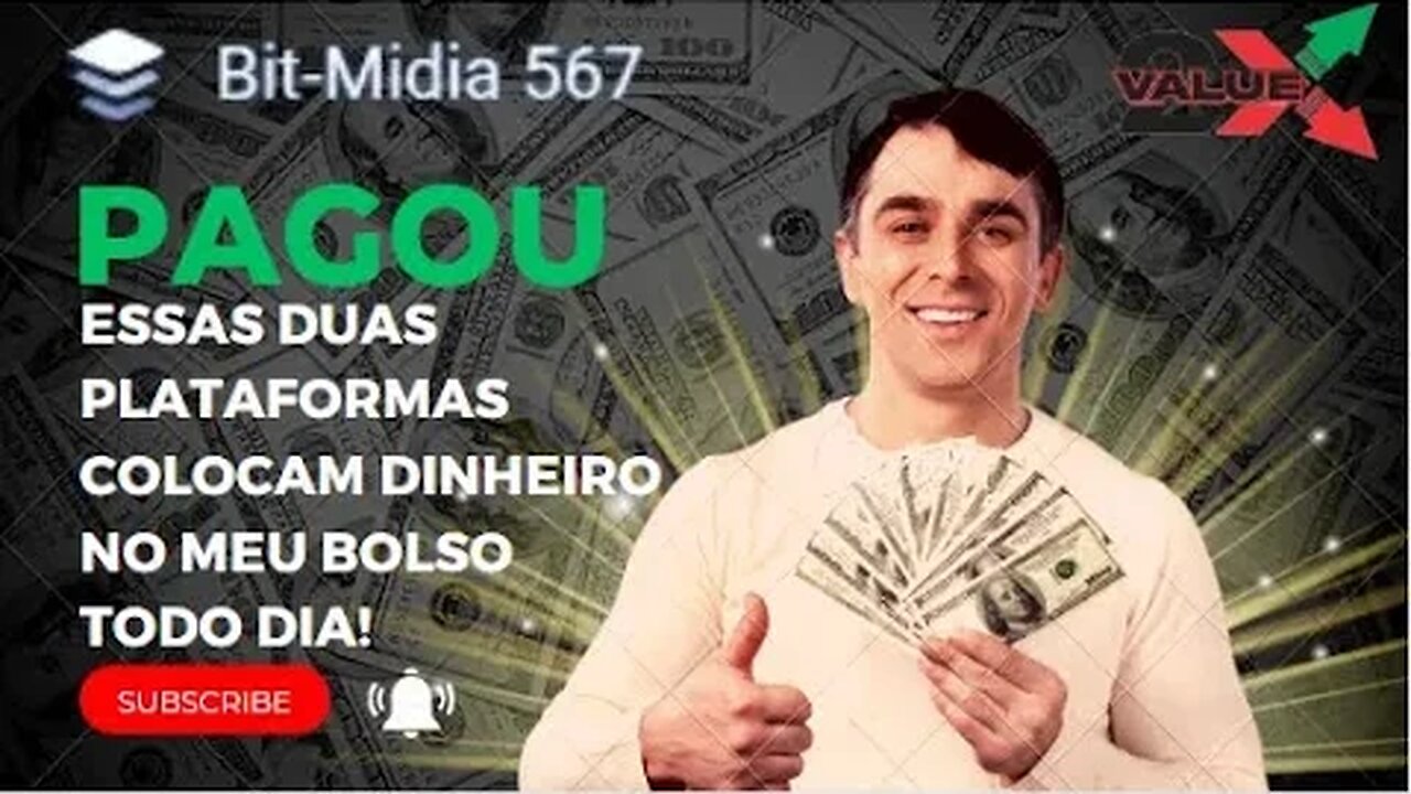 🚨 CAIU MESMO! VALUE2X E BIT-MIDIA: PROVA DE PAGAMENTO DAS DUAS MELHORES PLATAFORMA DE RENDA EXTRA