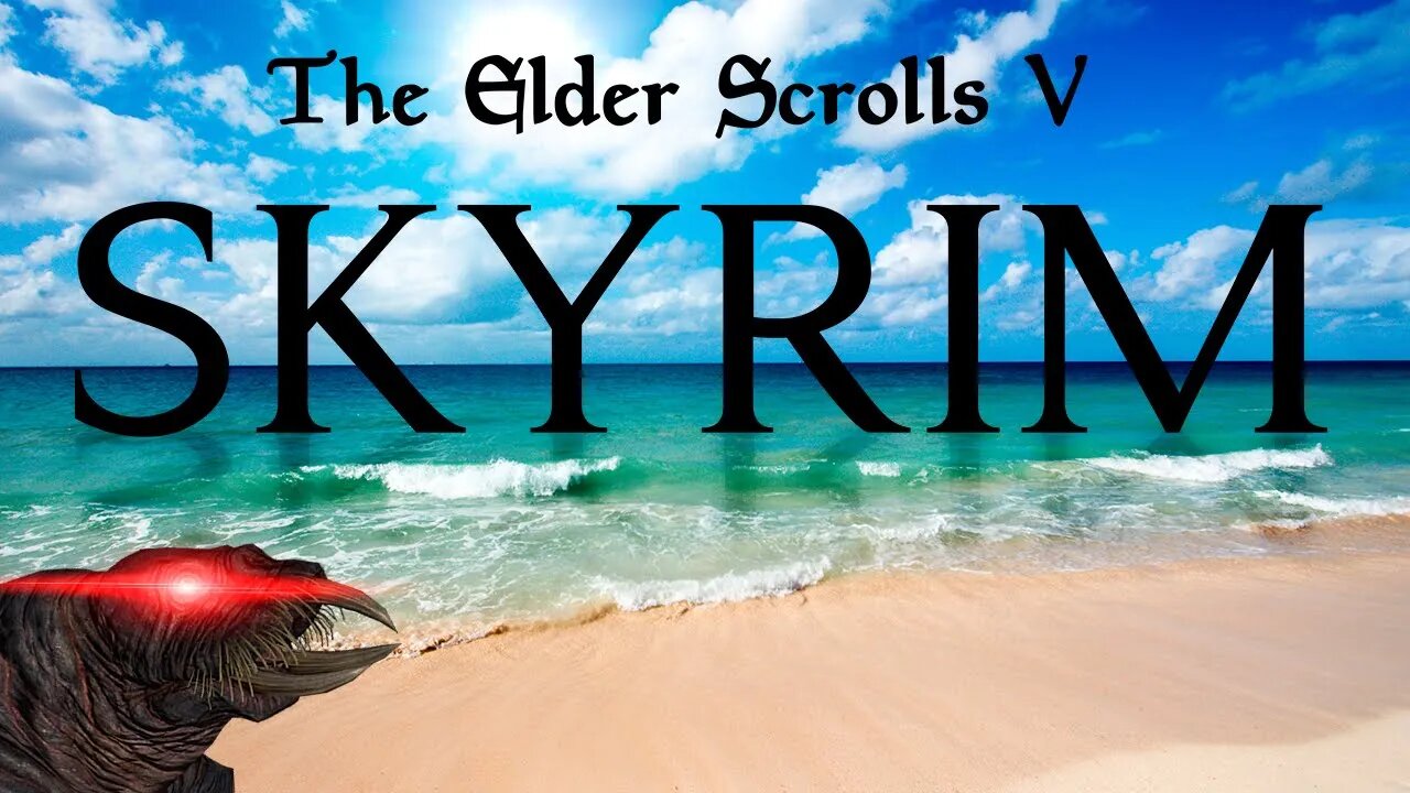 Horker attacks Imperial tourist in a Hammerfell beach — SKYRIM PARODY