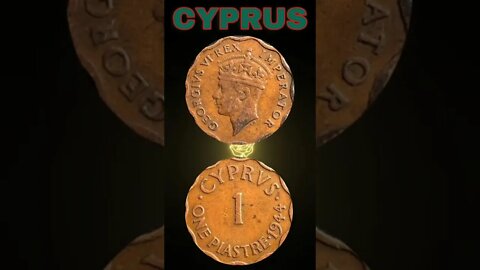 Cyprus 1 piastre 1944.#shorts #coinnotesz