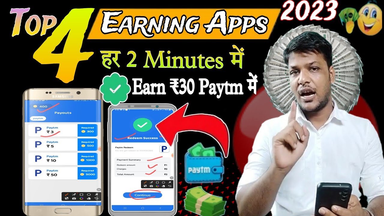 🎁Top 4 Money Earning App🔥Play Simple Games & Earn Real Paytm Cash💸Complete Tricks Earn Real Cash