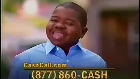 "Gary Coleman Payday Loan 'Cash Call' Commercial" July 3rd 2007 (Lost Media)