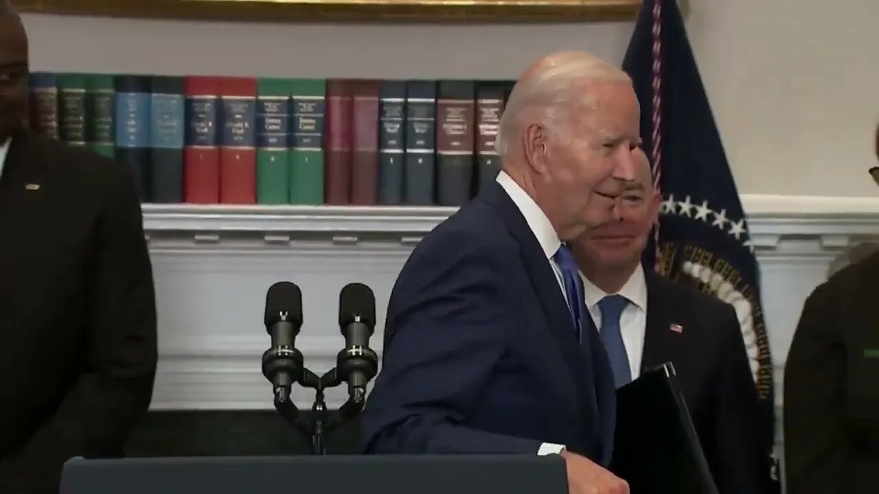 Joe Biden Ends Remarks, Asks Alejandro Mayorkas If He's "Running," Then Walks Away