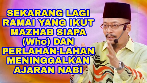 DUKE - SEKARANG LAGI RAMAI YANG IKUT MAZHAB SIAPA (Who) DAN PERLAHAN-LAHAN MENINGGALKAN AJARAN NABI