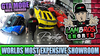 MOST EXPENSIVE SUPERCAR SHOWROOM ( GTA MODE ) | LAMBROS SHORTS