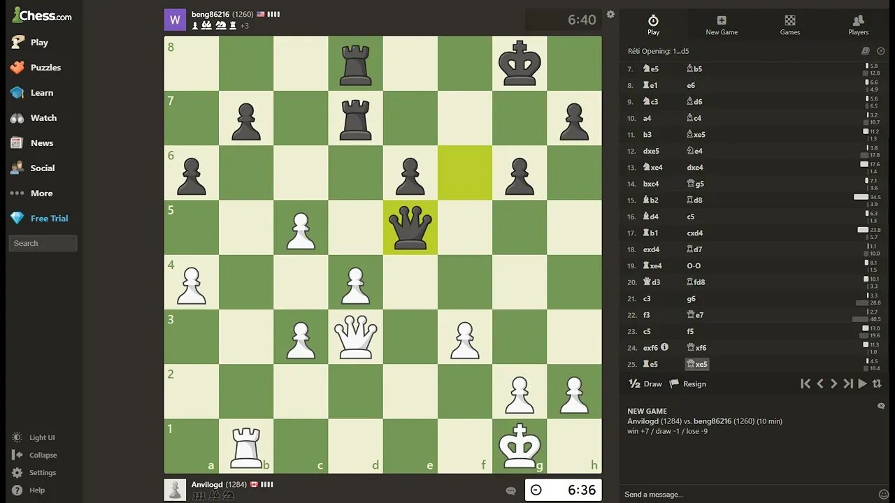 Daily Chess play - 1274 - Need to train my pin awareness
