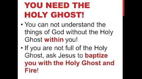 The Holy Ghost is our Comforter