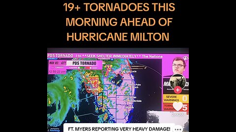 19 Tornadoes 🌪️ Spawnned Ahead Of Milton At One ☝️ Point