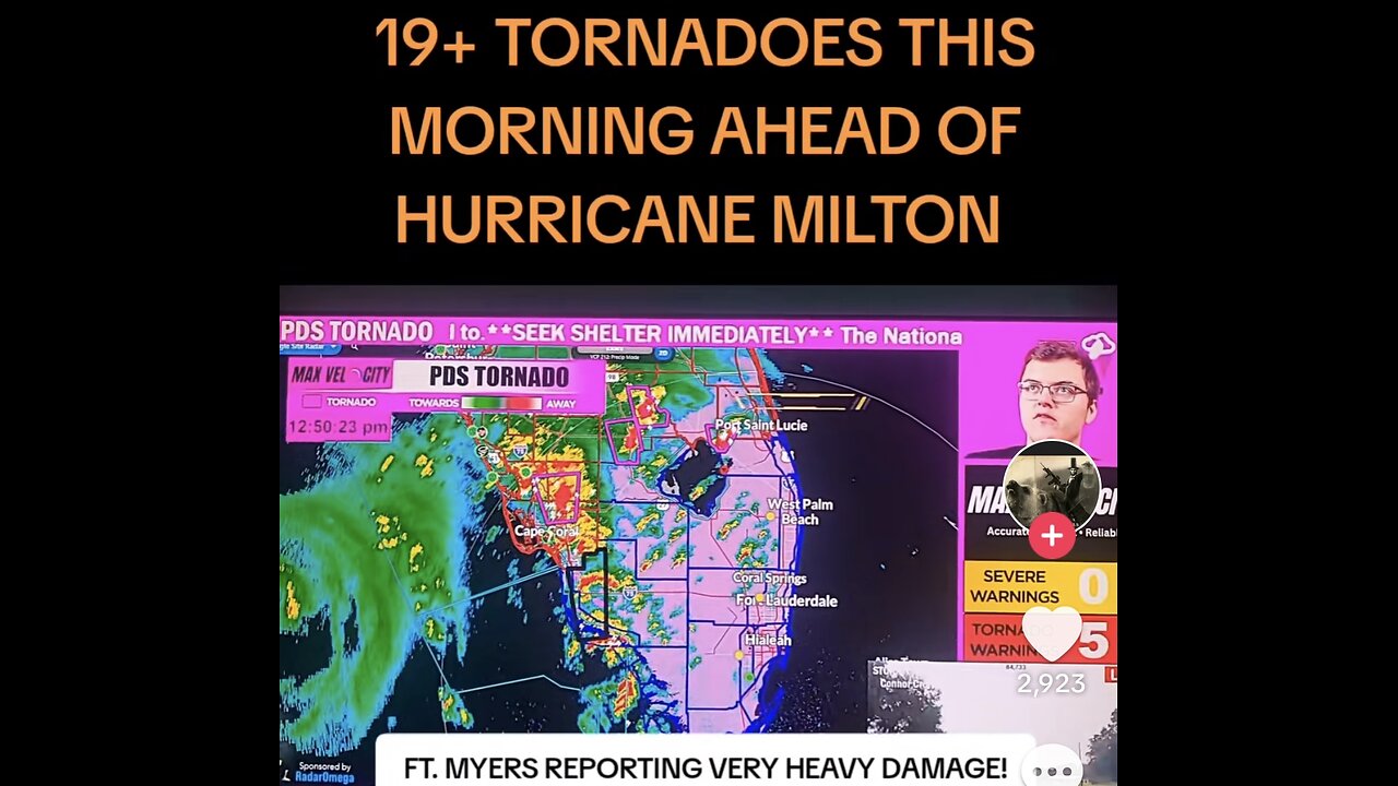 19 Tornadoes 🌪️ Spawnned Ahead Of Milton At One ☝️ Point