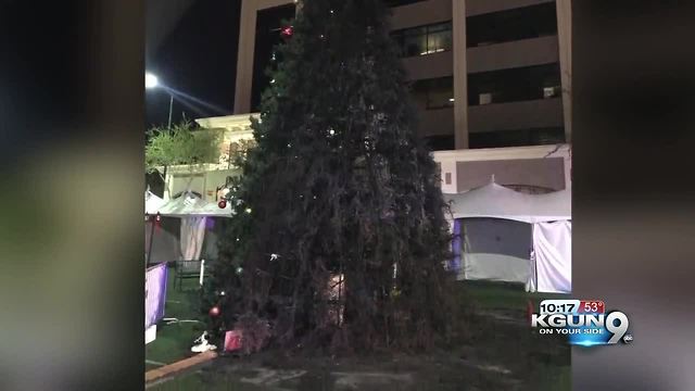 Mesa's $40,000 Christmas tree a 'total loss' after fire