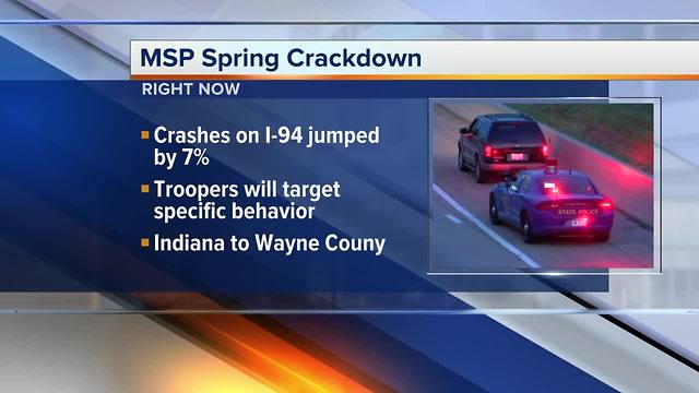 Michigan State Police cracking down on distracted drivers