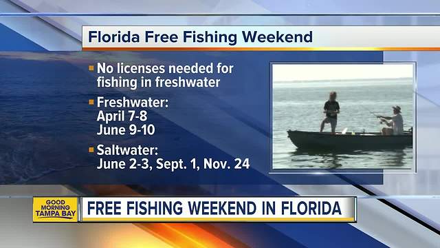 Fish without a license in Florida this weekend