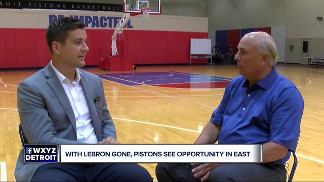 Pistons see opportunity in East with LeBron James gone west