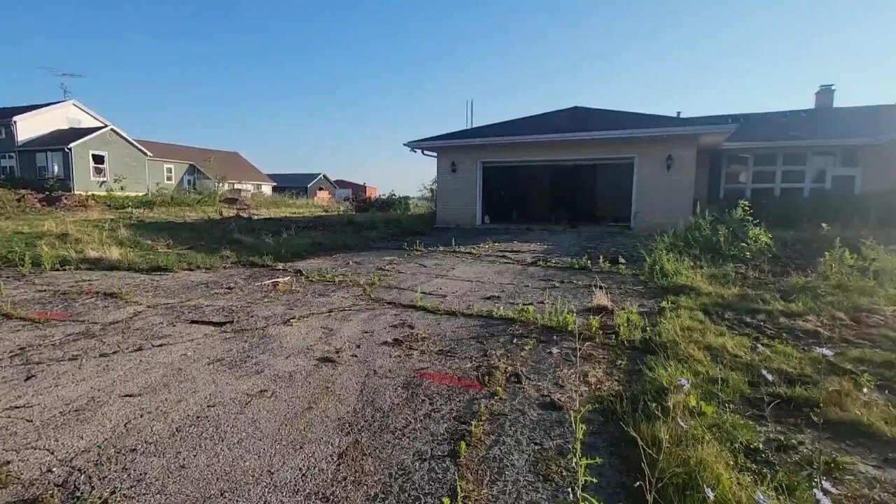 Exploring an Abandoned Rural area Demolished for Warehouses