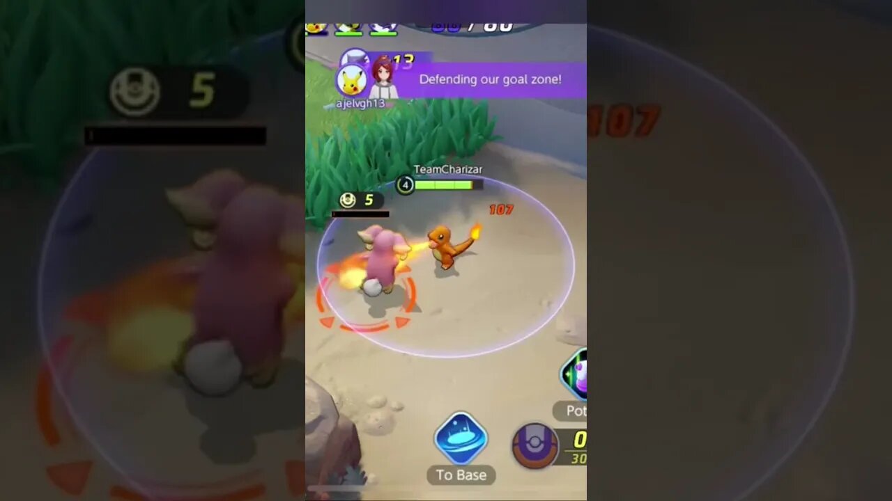 Pokémon Unite - Charmeleon Gameplay