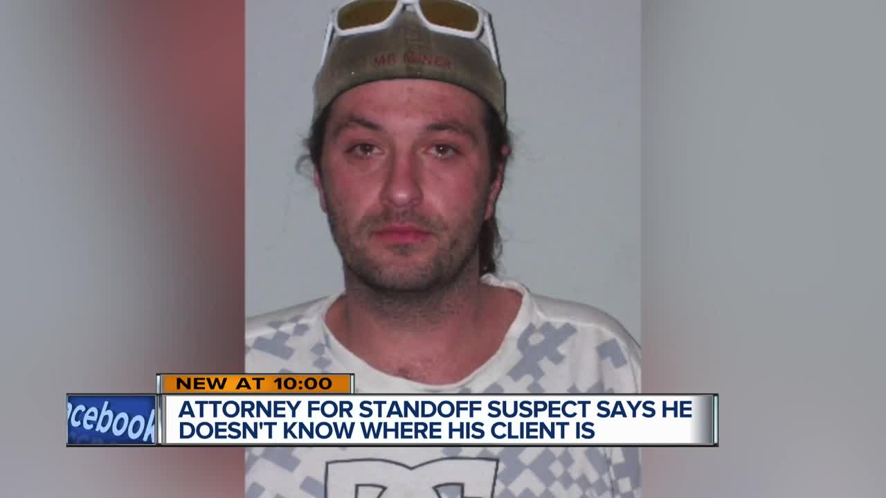 Attorney for standoff suspect says he doesn't know where his client is