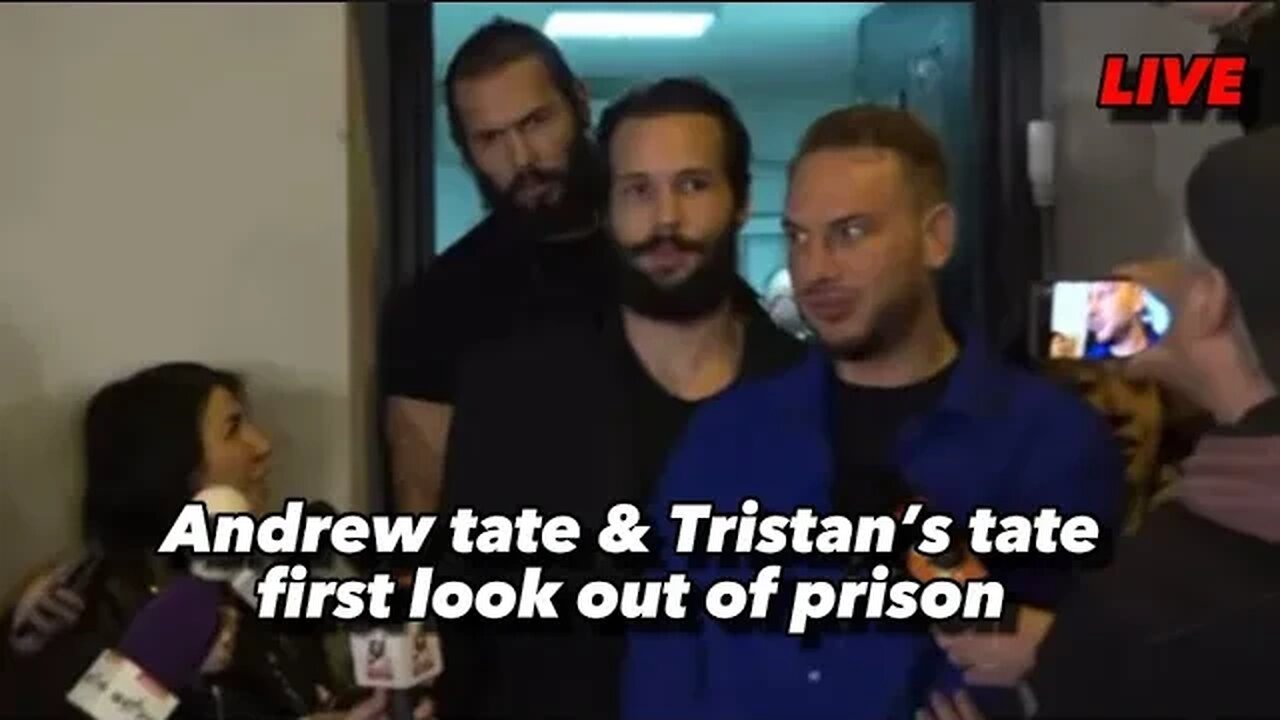 Andrew tate & Tristan tate out of prison ( First Look )