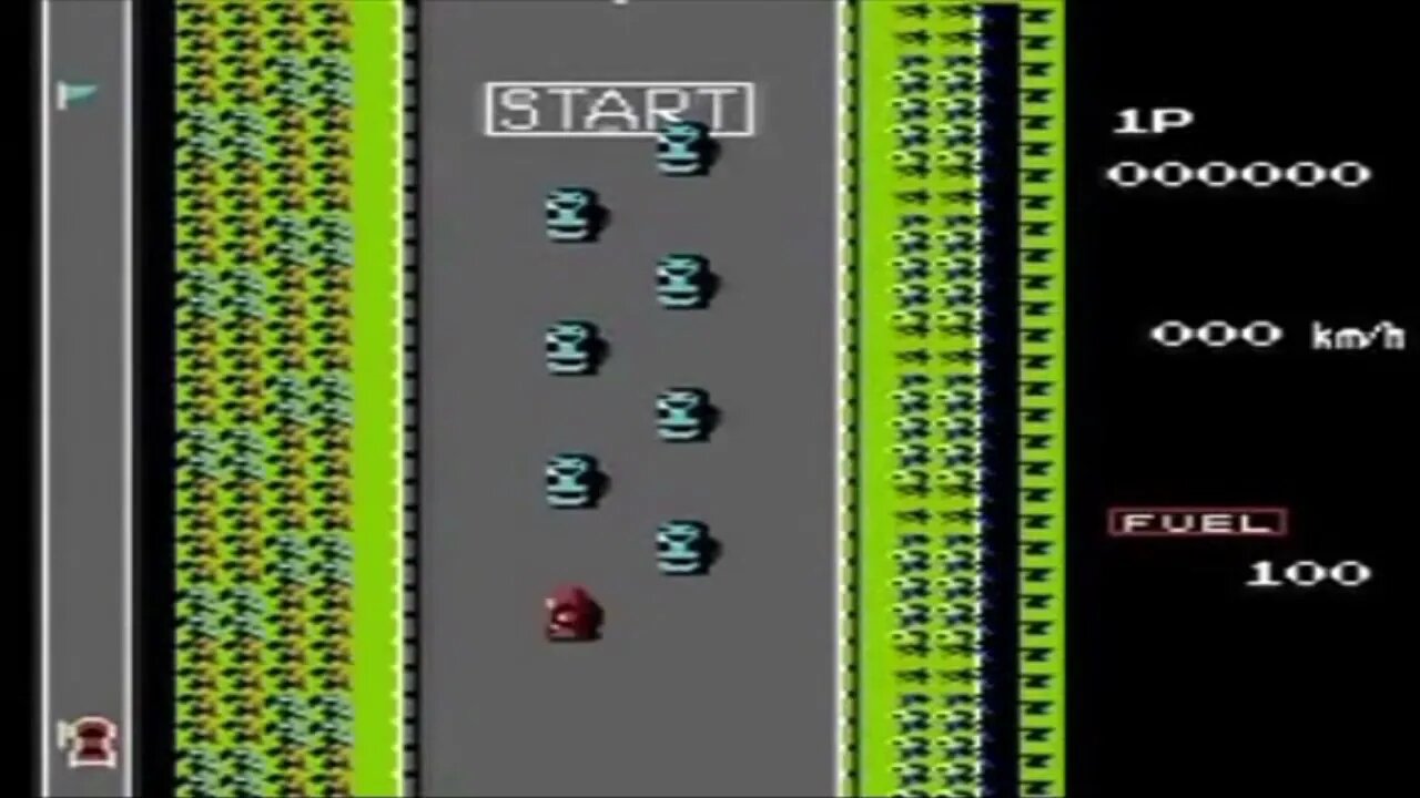 Jugando Road Fighter (1985)