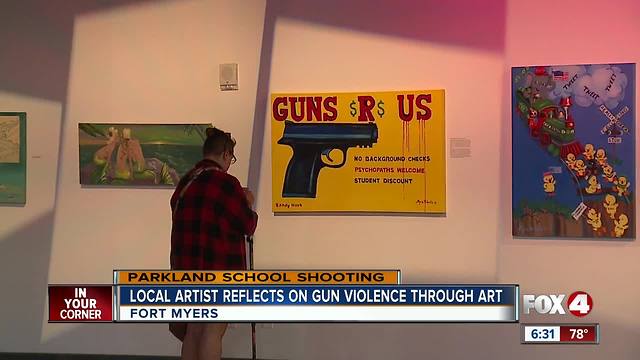 SWFL artist reflects on gun violence through art