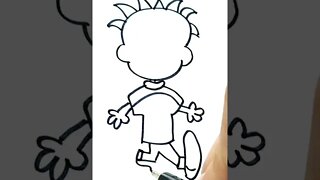 How to draw and paint Big Nate #shorts