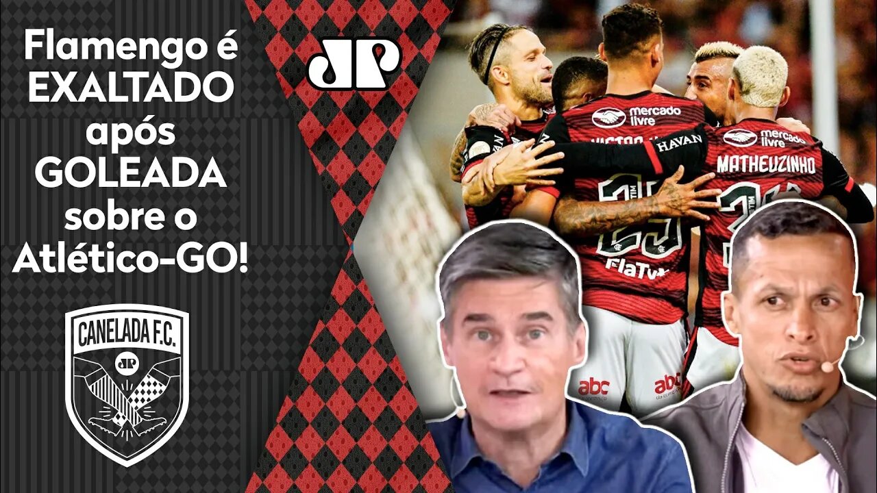 "O Flamengo SE IMPÔS e TÁ NA BRIGA! O que ME IMPRESSIONOU foi..." 4 a 1 no Atlético-GO é EXALTADO!