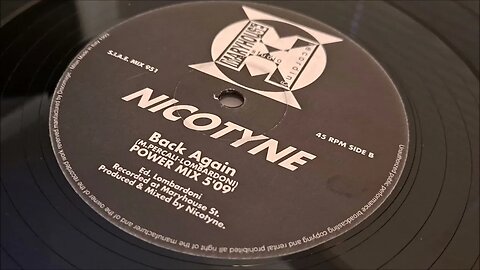 Nicotyne - Back Again (Power Mix)