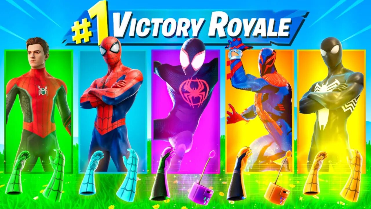 The *RANDOM* SPIDER-MAN Challenge in Fortnite! (MILES MORALES)