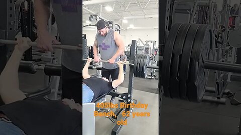 405lbs Birthday Bench, 🎂 Crazy 🤪 old man