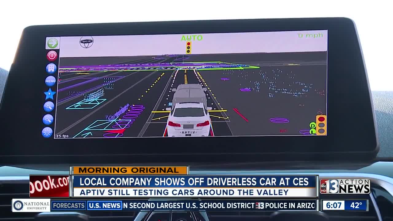 A look at self-driving cars driving around Las Vegas