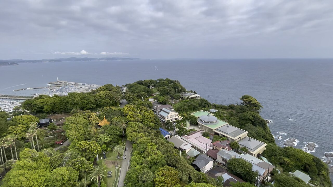 Glimpse of Enoshima Island in Japan