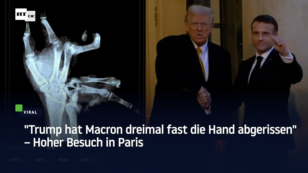 "Trump hat Macron dreimal fast die Hand abgerissen" – Hoher Besuch in Paris